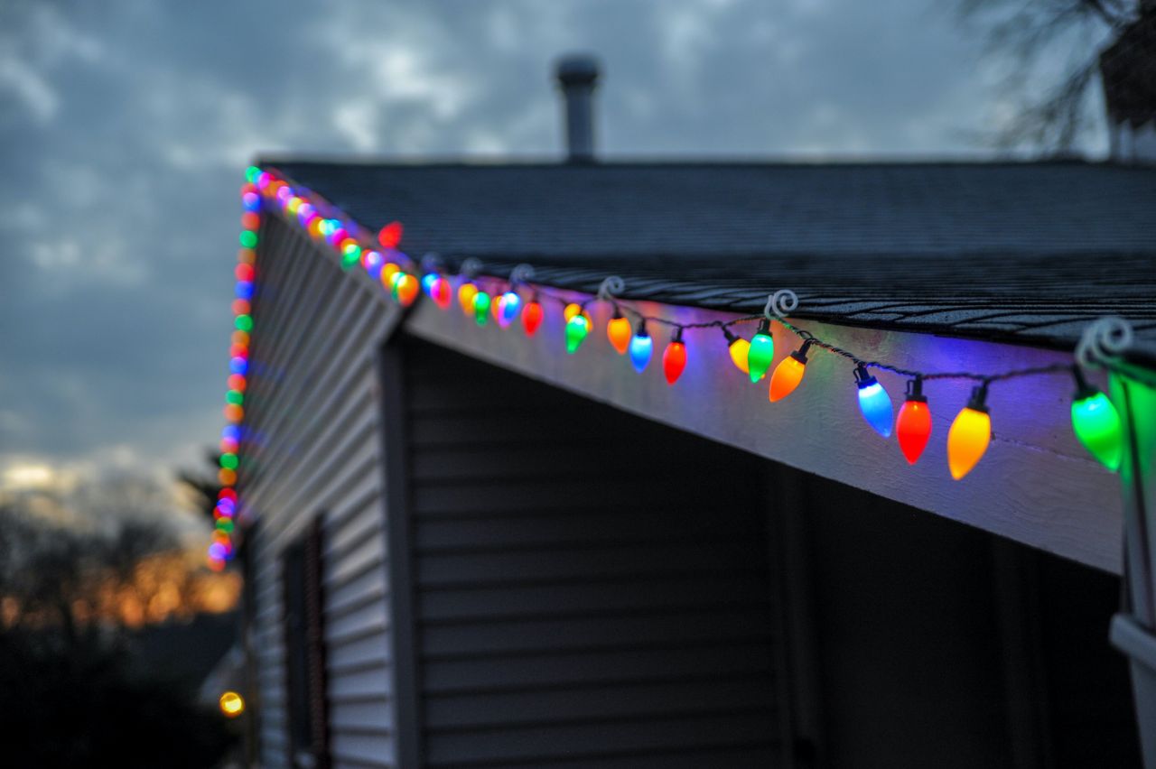 Christmas Lights on House